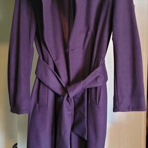 French Connection Deep Purple Coat
